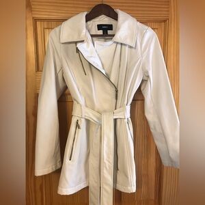 Creamy White Trench Coat